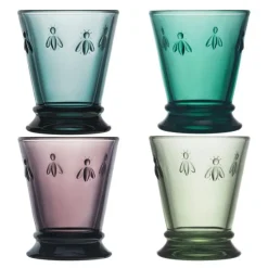 Abeille vannglass 26 cl 4 stk assorterte farger