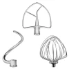 Accessory sett med 3 tilbehør i rustfritt stål til KitchenAid kjøkkenmaskin med vippehode