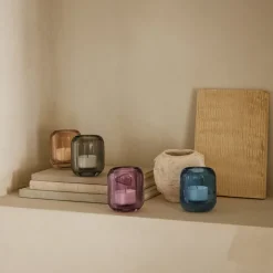 Acorn telysholder 2 stk amber