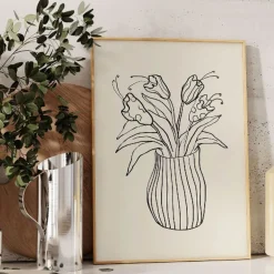 Affordable Art Prints poster 30x40 cm vase sketch