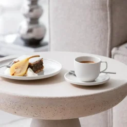 Afina kaffekopp med skål 15 cl hvit