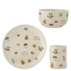 Agnes barneservise 3 deler hvit