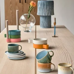 Aia kronelys 30 cm 4 stk taupe