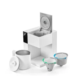 Aiden Precision kaffetrakter EBRMW-EU 1,5L matt hvit