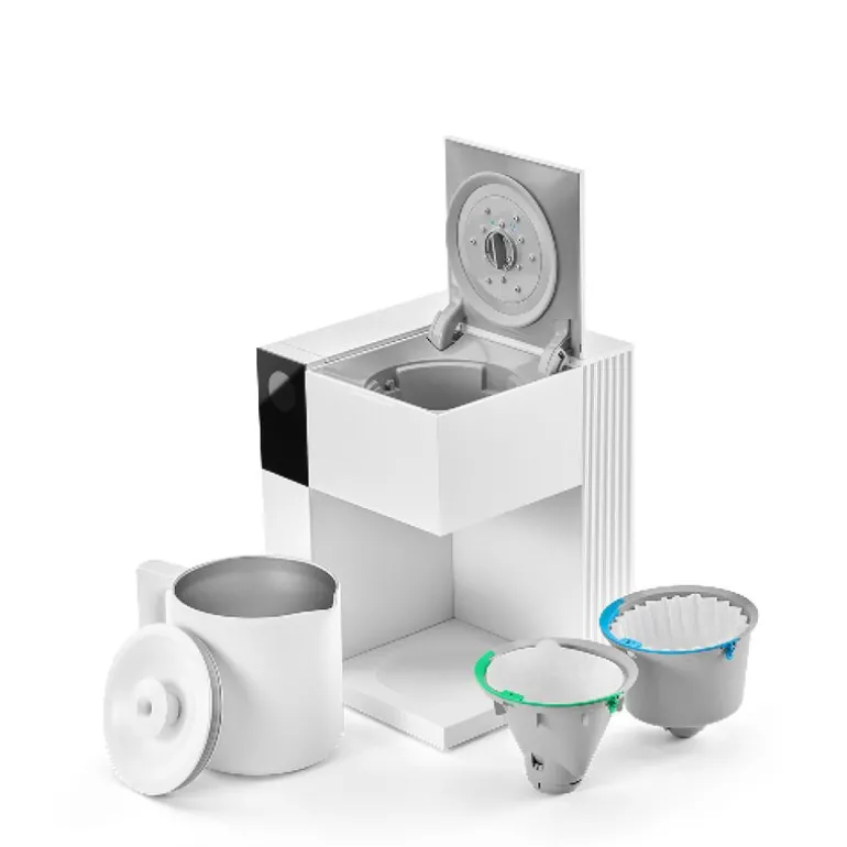 Aiden Precision kaffetrakter EBRMW-EU 1,5L matt hvit