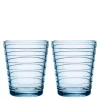 Aino Aalto glass 22 cl 2 stk aqua