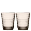 Aino Aalto glass 22 cl 2 stk lin