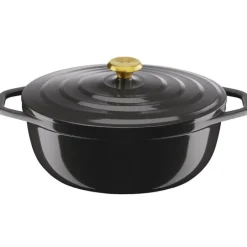 Air oval gryte 5,7L 30 cm grå