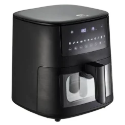 Airfryer med vindu 6,5L matt svart