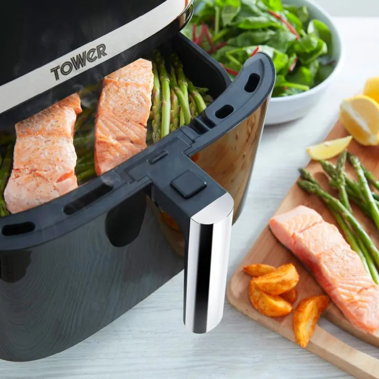 Airfryer T17101 m/damp 7L svart