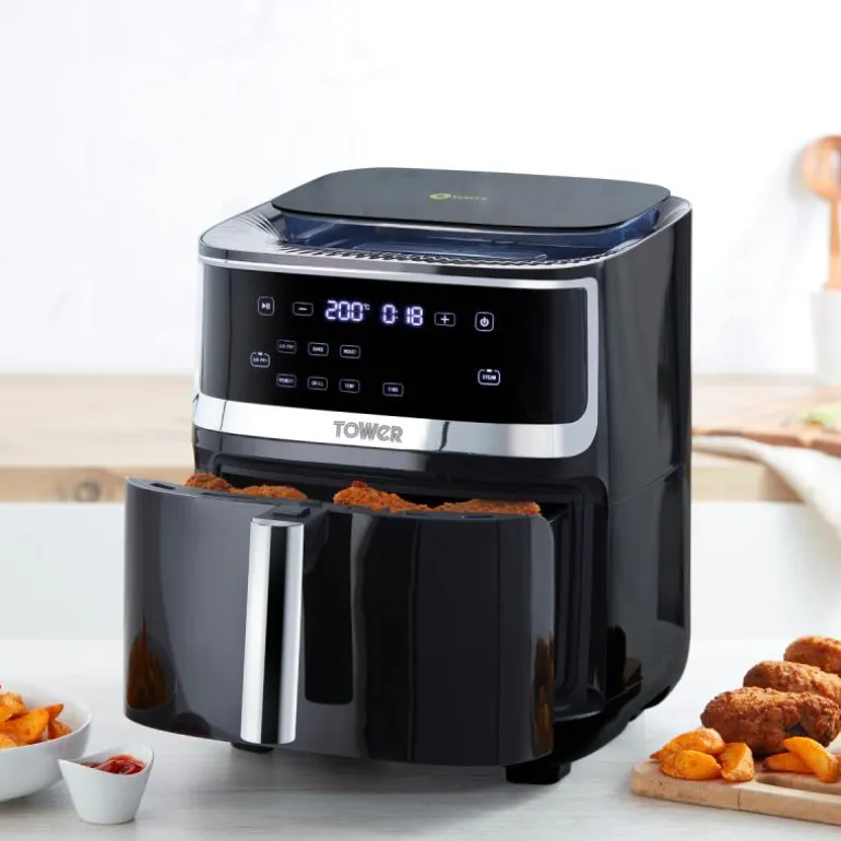 Airfryer T17101 m/damp 7L svart