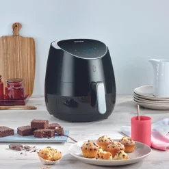 Airfryer 2000W 5L svart/sølv