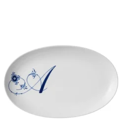 Alfabet tallerken oval A 23 cm