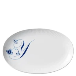 Alfabet tallerken oval Y 23 cm