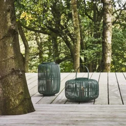 Alia lanterne 38x25 cm dark green