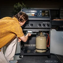 AllFlame Hero 4 gassgrill 21000W svart