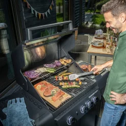 AllFlame Peer 3 gassgrill 13500W svart