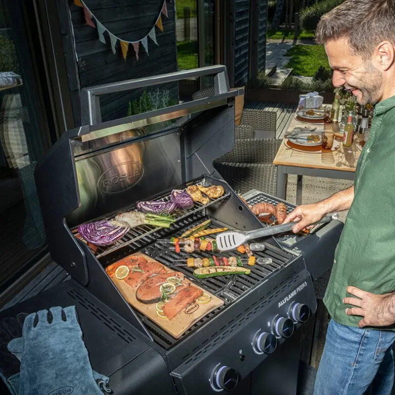 AllFlame Peer 3 gassgrill 13500W svart