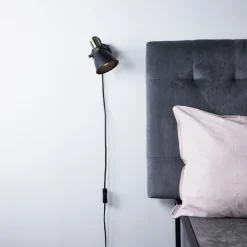 Alton vegglampe 20 cm svart/messing