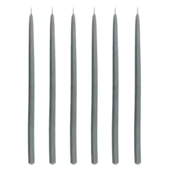 Altri kjertelys 30 cm 6 stk dark grey