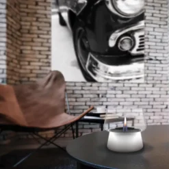 Amaryllis lykt 14 cm hvit/klar