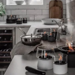 Amaryllis lykt 14 cm hvit/klar