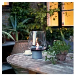 Amaryllis lykt 25 cm mørk grå