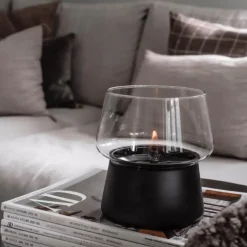 Amaryllis lykt 14 cm svart