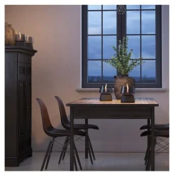 Amaryllis lys 14 cm svart/smoke