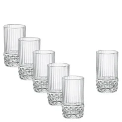 America shotglass 6 stk 8 cl klar