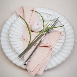 Angela tøyserviett 45x45 cm lys rosa