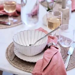 Angela tøyserviett 45x45 cm lyserød