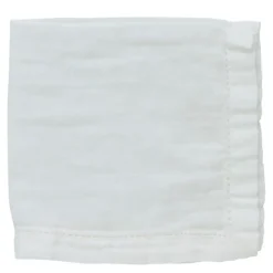 Angela tøyserviett 45x45 cm råhvit