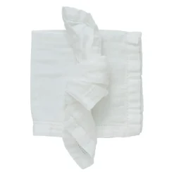 Angela tøyserviett 45x45 cm råhvit