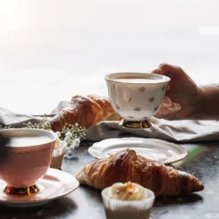 Anima Gemella kopp og tallerken 1 hvit