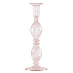 Anna lysestake 25 cm peach