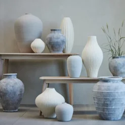 Anna vase 36,5 cm antikk grå