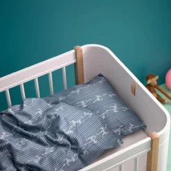 Apekatt sengetøy 70x100 cm babyblå