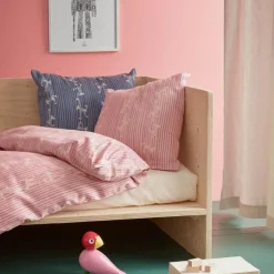 Apekatt Junior sengetøy 100x140 cm rosa