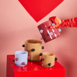 Arlo lykt medium 15x15 cm beige/svart