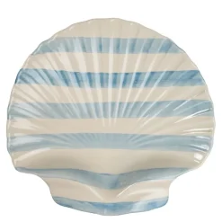 Armona serveringsfat 32,5 cm stripe lys blå/hvit