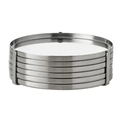 Arne Jacobsen glassbrikker 6 stk stål