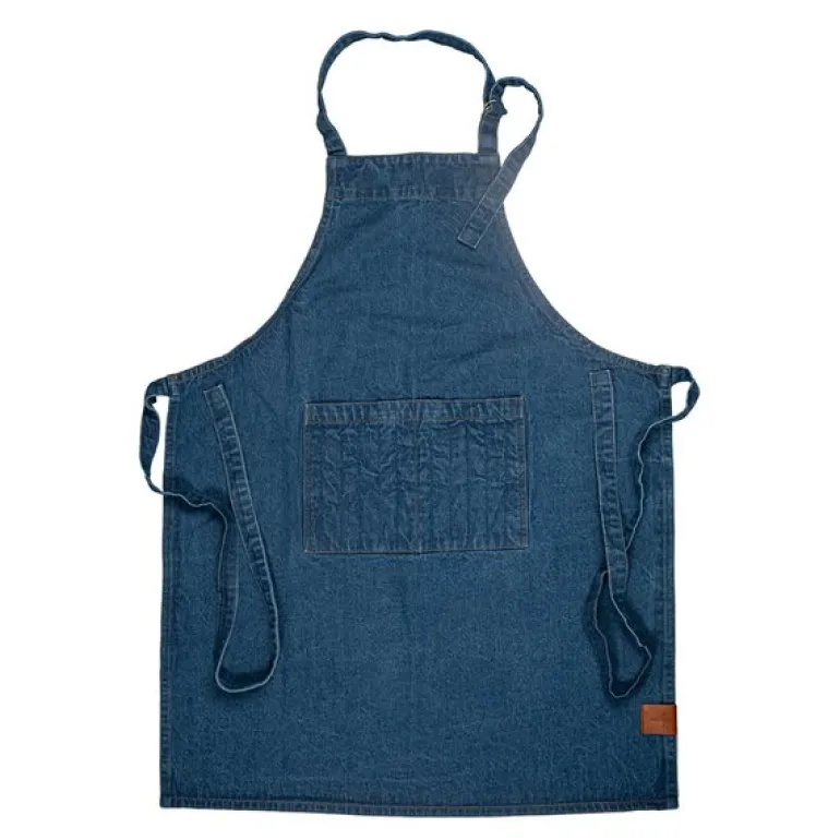 Aron denim forkle 90x70 cm blå