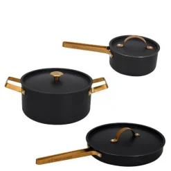 Arvet Viggo, Mio, Modell X Grytesett 3 deler 1,6/4L 28 cm svart