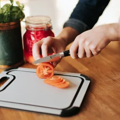 Asama skrellekniv 8 cm svart/sølv