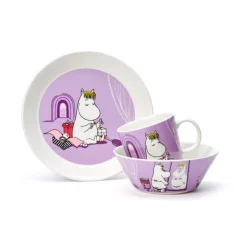 Asjett 19 cm Snorkfrøken lilla