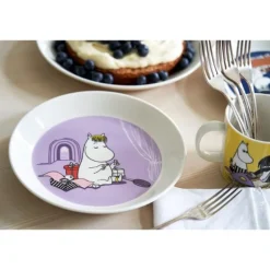 Asjett 19 cm Snorkfrøken lilla