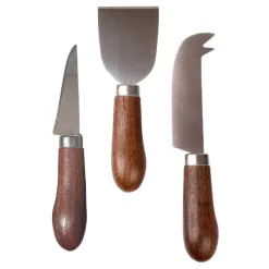 Astrid ostekniver sett 3 deler tre/rustfritt