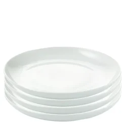 Atelier tallerken 18 cm 4 stk super white