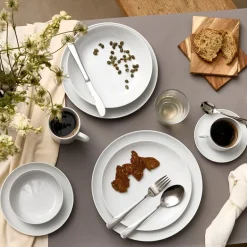 Atelier tallerken 25 cm 4 stk super white